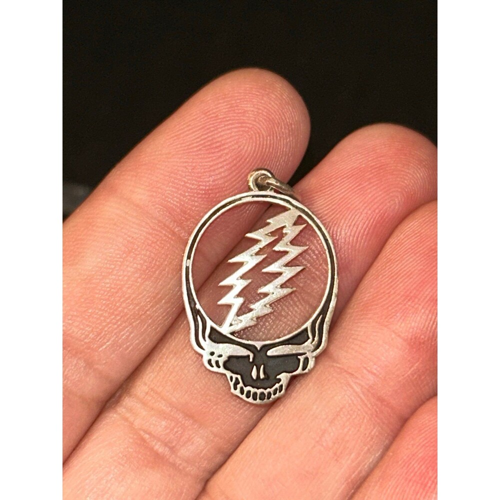Sterling Silver Grateful Dead Stealie Pendant